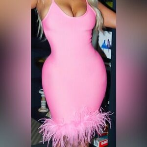 PINK bodycon / bandage dress